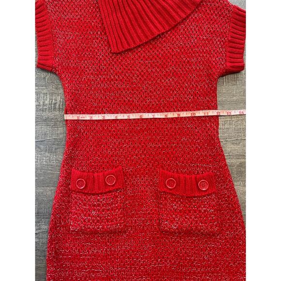 Cherry Stix Girls Red Sweater Youth Dress Size Large - Picture 8 of 8